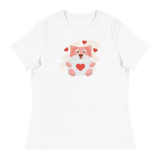 Women's Relaxed T-Shirt Puppy Love